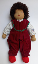 Puppe, selbstgemacht mit Schafwolle gefüllt, 30 cm groß