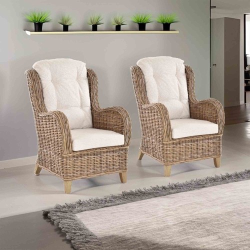 Set rattansessel lesesessel - set/2,