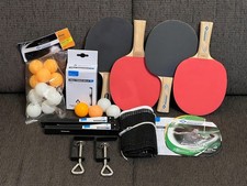 Tischtennis-Set | 4 Kellen + 21 Bälle + 1 Netz | Donic Schildkröt | SEHR GUT