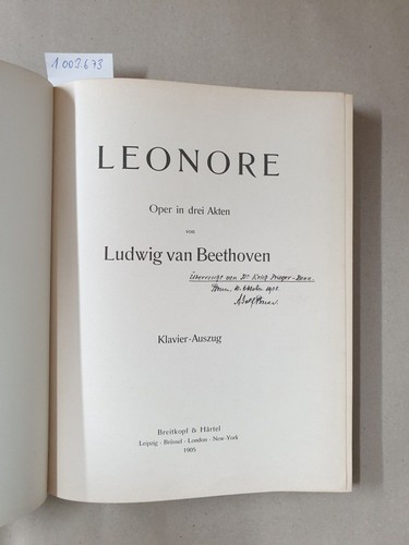 Leonore oper drei akten - oper, in