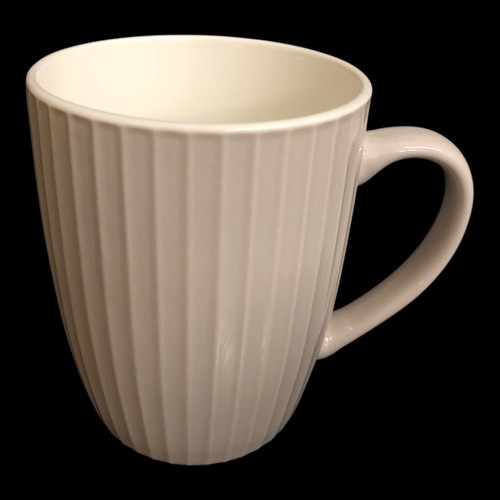 Kaffeebecher hellgrau streifen - hellgrau,