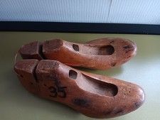 1 Paar alte Schuhleisten / Schusterleisten Holz Damen Gr 35 @ für Absatz-Schuh
