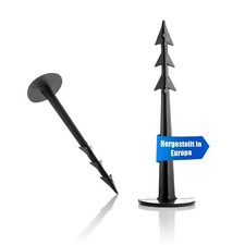 200x Erdnägel Erdanker Bodenanker für Unkrautvlies Befestigung Flies Kunststoff