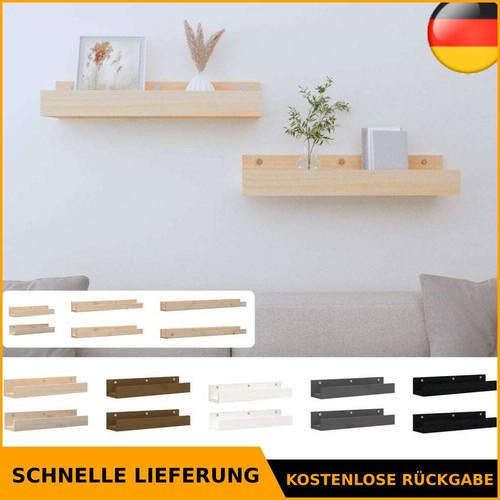 Wandregal massivholz kiefer - 2x,