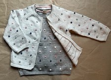H&M Set Cardigan hellgrau und