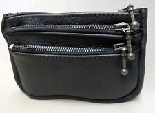 1A SATTLERQUALITÄT Bauchtasche 3 REISSVERSCHLUSSFÄCHER Gürteltasche LEDER Neu 3*