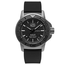 UMF Ruhla 1970-2 Ostsee III Automatik, Armbanduhr, Saphirglas, 30ATM, schwarz, 4