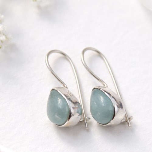 Aquamarin ohrhänger sterling - aquamarin,