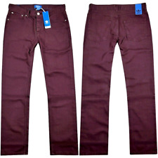 Adidas Originals Denim Slim Fit Jeans Herren Hose Skinny weinrot bordeaux XS S M
