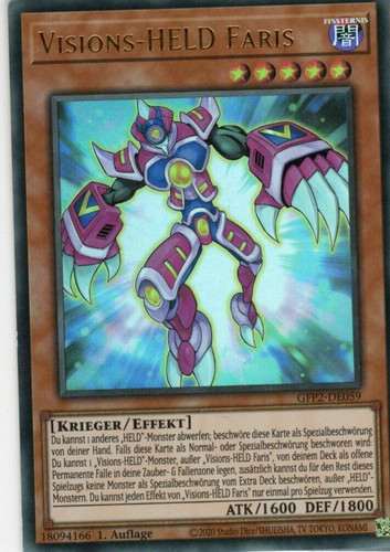 Yugioh visions held faris - 1x,