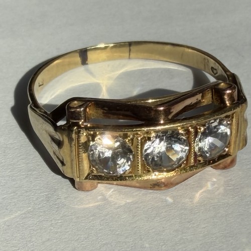 585 gold art deco ring - 585,