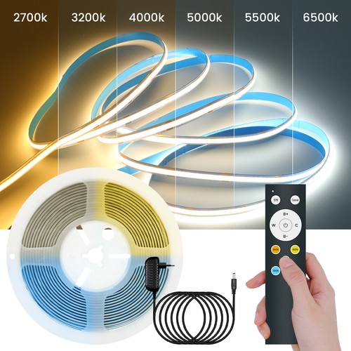 Cob cct led streifen - cct, 24v