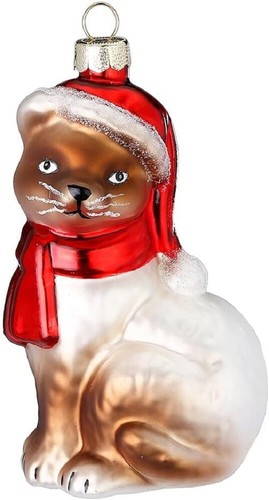 Christbaumschmuck katze mit - christbaumschmuck,