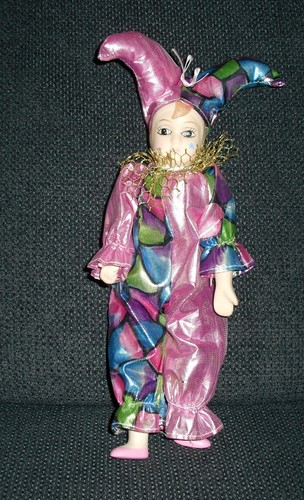 Harlekin puppe sammlerpuppe - harlekin,