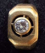   Massiver Brillant Ring 11g 585 Gold Ringgröße 16,5 mm (52)