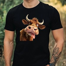 T-Shirt Herren Verrückte Kuh