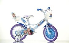 Dino Snow Queen Kinderfahrrad 16 Zoll Rad Radfahren Fahrrad Single Speed weiß blau