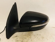 VW Golf 6 VI 5K Außenspiegel Spiegel Links / Schwarz LC9X / 6Pin