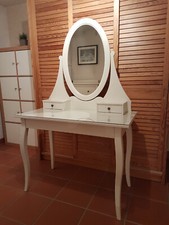 Ikea HEMNES Frisiertisch mit Spiegel, weiß, 100x50 cm
