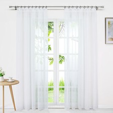 Transparent Gardinen mit