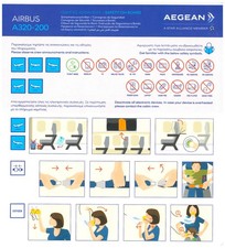 Safety Card / Aegean / Airbus