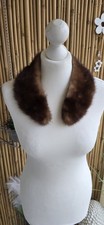 BIBER/Zobel Echtfell Stola Schal Kragen zum Anbringen an Jacke Blazer Mantel 
