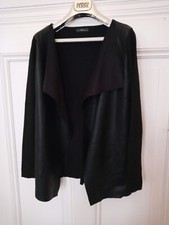 Zara Blazer Jacke S Leder schwarz