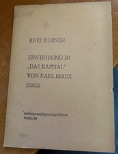 Karl Korsch - Einführung in Das Kapital von Karl Marx (1968)