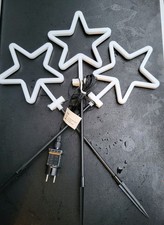 3er-Set Gartenstecker Sterne