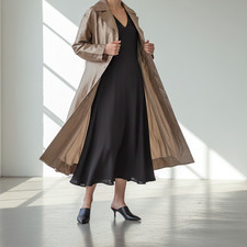 Insein seide trenchcoat xl - seide,