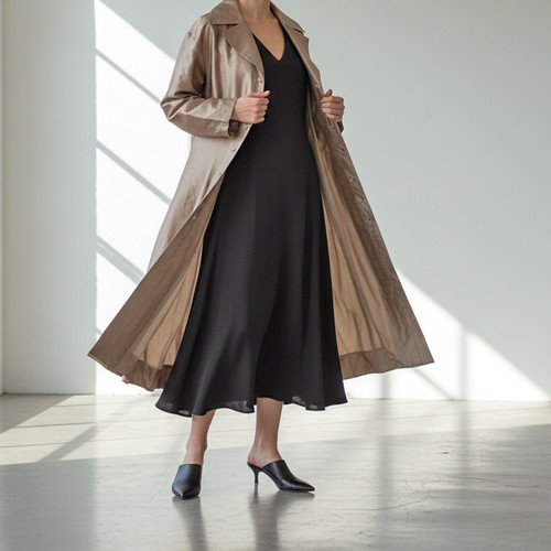 Insein seide trenchcoat xl - l,