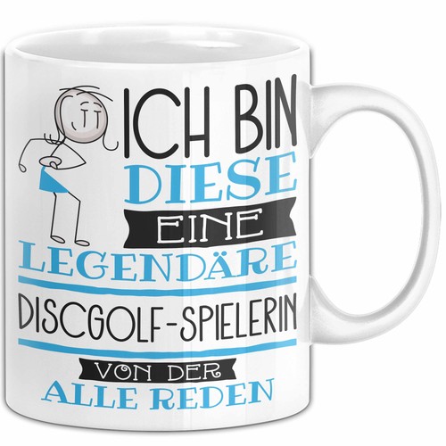 Discgolf spielerin tasse - discgolf-spielerin,