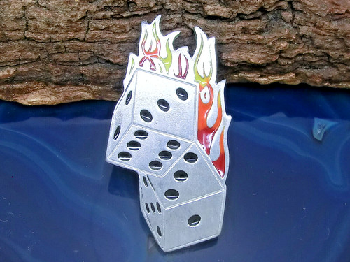 Würfel flammen zinn - würfel,