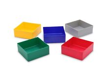 25 St. Einsatzkästen / Sortierboxen  E40/2, für Schubladen, 99x99x40 mm (LxBxH)