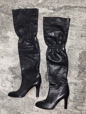 sehr lange leder Overknee