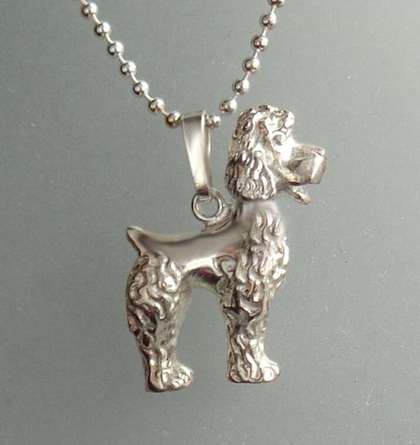Pudel anhänger 925er silber - pudel, 9