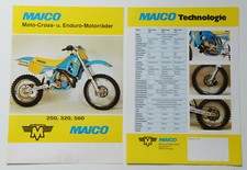 Maico Merkle Motocross 250 320 500 Verkaufs-Prospekt 1991 DinA4 1a Zustand