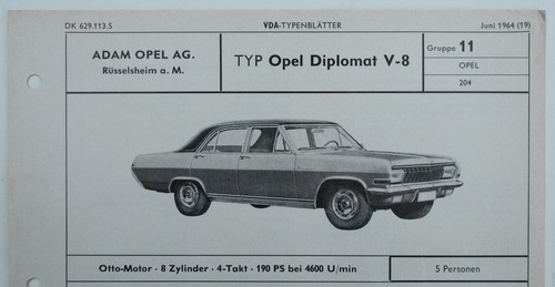 Opel diplomat 1964 - v8,