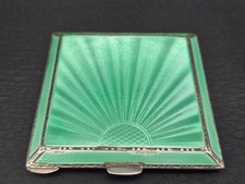 Sterling silber puderdose - silber,