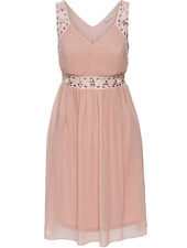 Damen Sommer Kleid Rosa mit