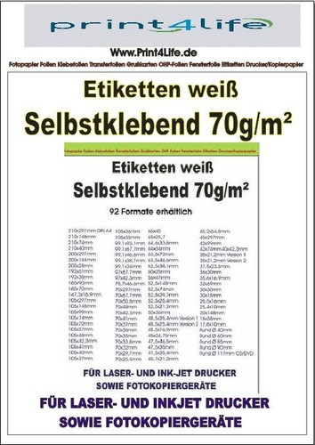 Universal etiketten din - etiketten, a4