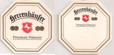 Herrenhäuser Premium Pilsener - Bierdeckel-Achteck