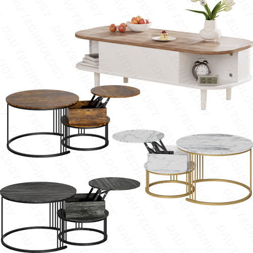 Runder couchtisch 2er set - 2er, set-