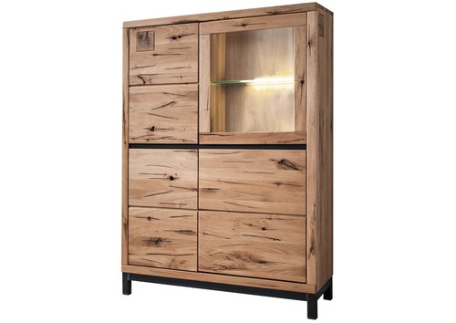 Vitrine massiv highboard - massiv,