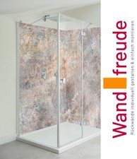 Duschrückwand Alu Brauner Stein Duschrückwände Einzel, Ecklösung Fliesenersatz