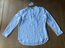 MARC O POLO Designer Hemd Gr. 36 Schneeweiß 100% Leinen Neu NP: 100€