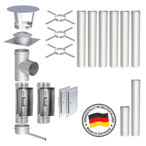 Edelstahl schornstein pellet - edelstahl,