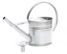 Gießkanne Zinkgießkanne Metall Blechkanne 40cm Höhe verzinkt mit Gießkopf