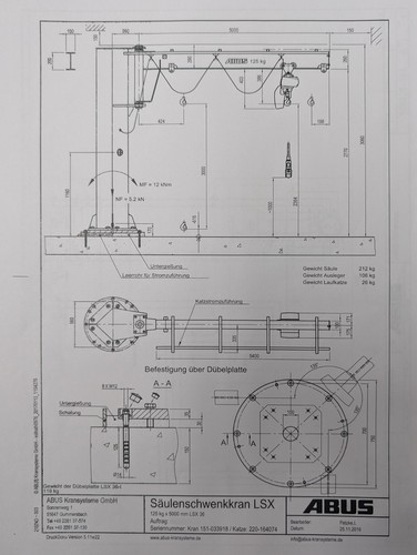 Abus säulenschwenkkran lsx - abus,