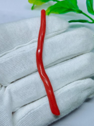 Rote koralle poliert stab - rote,